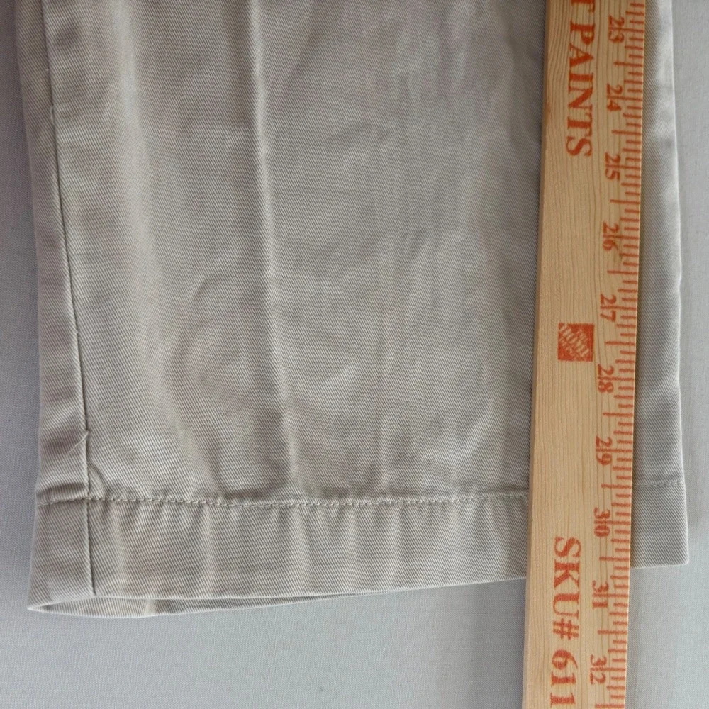 Vtg 90s Polo Ralph Lauren Pleated Chino Pants Beige Khaki 36x32 Baggy Skater